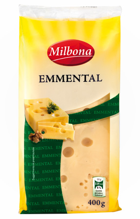 Сыр Emmental Milbona, 400г