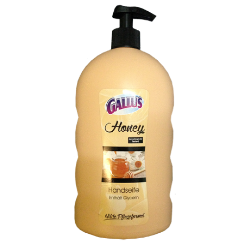 Жидкое мыло Gallus Honey Мед с дозатором 1л, Германия