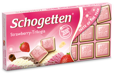 Шоколад Schogetten Trilogia Strawberry Трилогия Клубника 100г