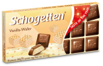 Шоколад Schogetten Vanilla-Wafer Ваниль с вафельной крошкой 100г