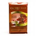 Cachet Caramel&Sea salt Бельгийский молочный шоколад с карамелью и морской солью, 300г