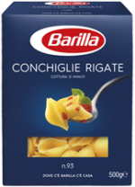 Barilla Conchiglie Rigate n.93 500г