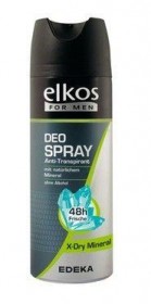 Мужской дезодорант-спрей Elkos deo spray X-dry mineral 200мл, Германия