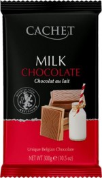 Cachet Milk chocolate Бельгийский молочный шоколад 32% какао, 300г